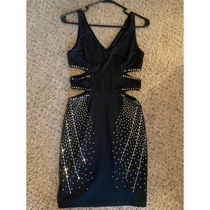 Embellished Cutout Dress